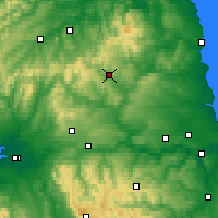 Nearby Forecast Locations - 諾森伯蘭郡 - 图