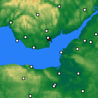 Nearby Forecast Locations - 纽波特 - 图