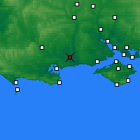 Nearby Forecast Locations - 伯恩茅斯 - 图