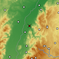 Nearby Forecast Locations - 奥芬堡 - 图