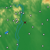 Nearby Forecast Locations - 布達佩斯李斯特·費倫茨國際機場 - 图