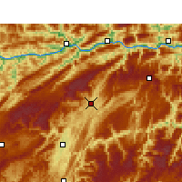 Nearby Forecast Locations - 建始 - 图