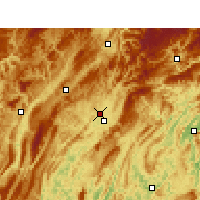 Nearby Forecast Locations - 来凤 - 图