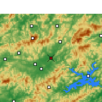 Nearby Forecast Locations - 歙县 - 图