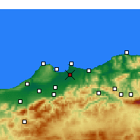 Nearby Forecast Locations - 阿尔及尔 - 图