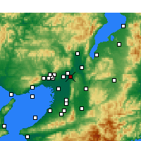 Nearby Forecast Locations - 枚方 - 图