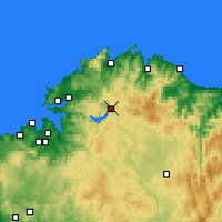 Nearby Forecast Locations - 蓬特斯德加尔西亚罗德里格斯 - 图