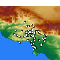 Nearby Forecast Locations - Van Nuys - 图