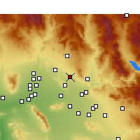 Nearby Forecast Locations - 斯科茨代爾 - 图