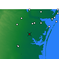 Nearby Forecast Locations - 金斯維爾 - 图