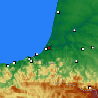 Nearby Forecast Locations - 巴约讷 - 图