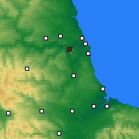 Nearby Forecast Locations - 蓋茨黑德 - 图