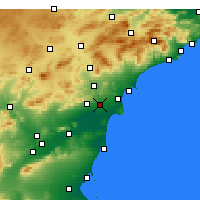 Nearby Forecast Locations - 瓜尔达马尔德尔塞古拉 - 图