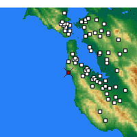 Nearby Forecast Locations - 半月灣 - 图