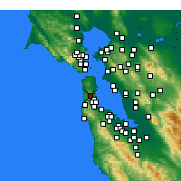 Nearby Forecast Locations - 戴利城 - 图