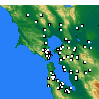 Nearby Forecast Locations - 聖昆丁州立監獄 - 图