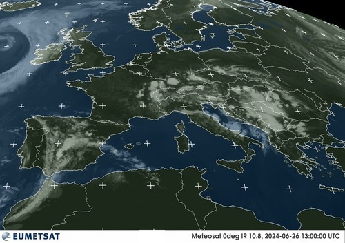 卫星云图 法国!