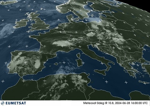 卫星云图 法国!