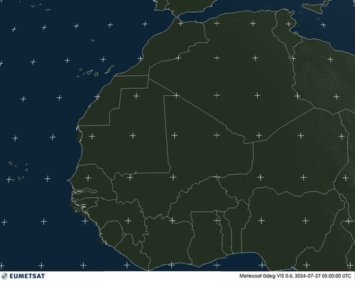 卫星云图 可见 Africa 西 2024年7月27日 北京时间 13:00