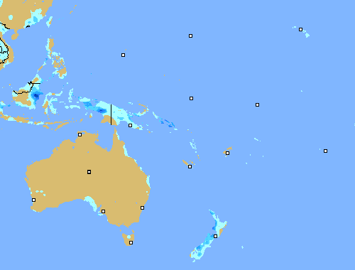 3小时降水量 Vanuatu!