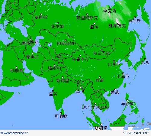 雷暴 预报图