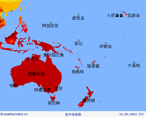 紫外线指数 预报图