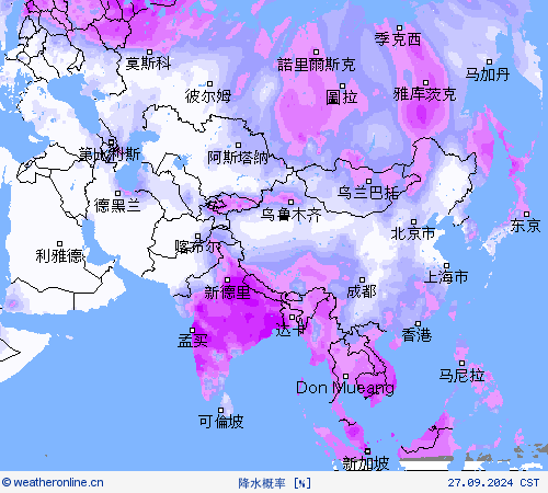 降水概率 预报图