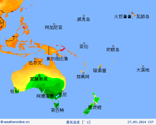 最低温度 预报图