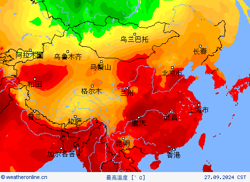 最高温度 预报图