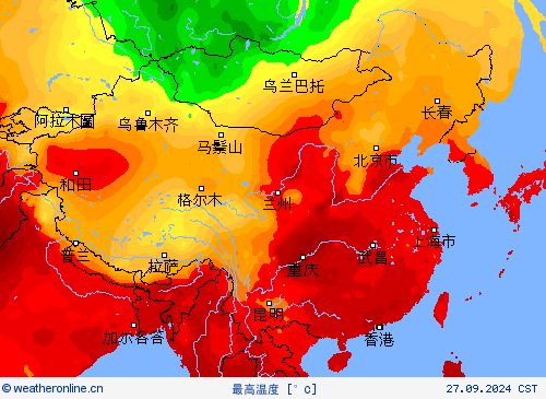 最高温度 预报图