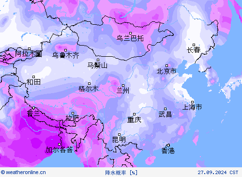 降水概率 预报图