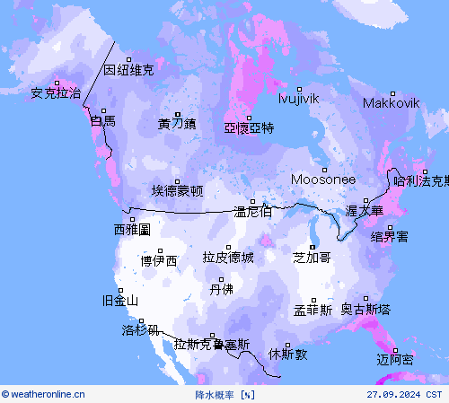 降水概率 预报图