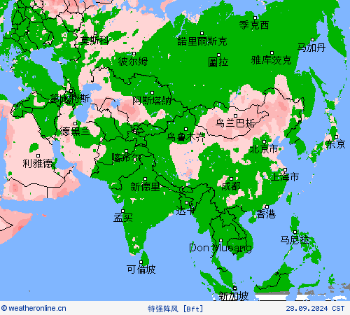 特强阵风 预报图