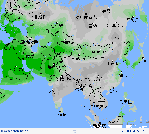 日照时间 预报图