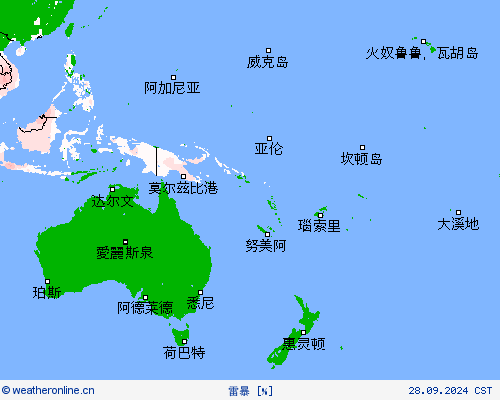 雷暴 预报图