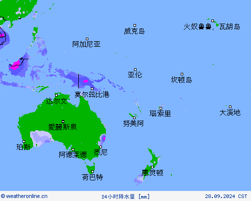 24小时降水量 预报图