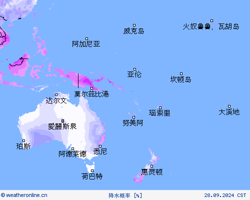 降水概率 预报图