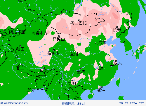 特强阵风 预报图