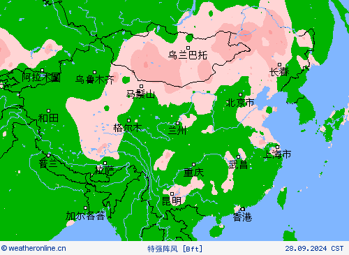 特强阵风 预报图