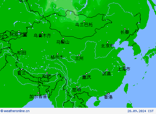 雷暴 预报图