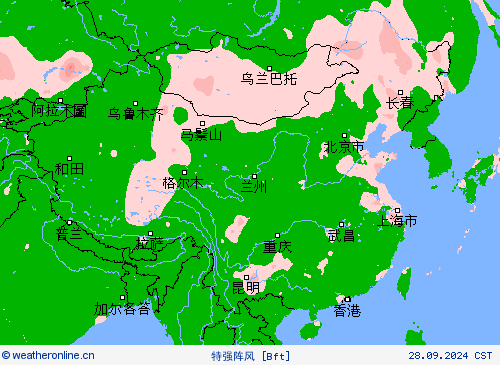 特强阵风 预报图