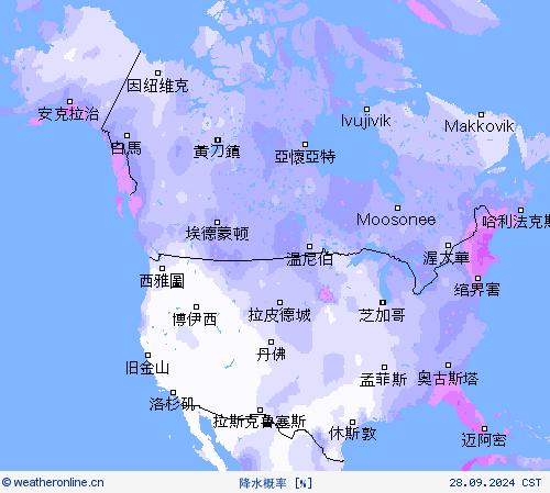 降水概率 预报图