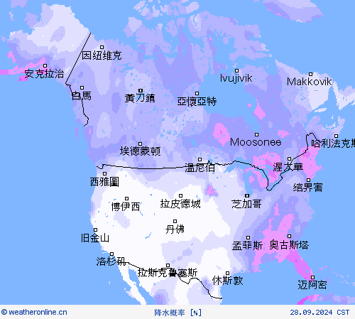 降水概率 预报图