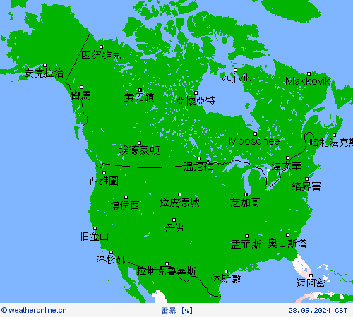 雷暴 预报图