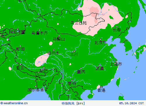 特强阵风 预报图