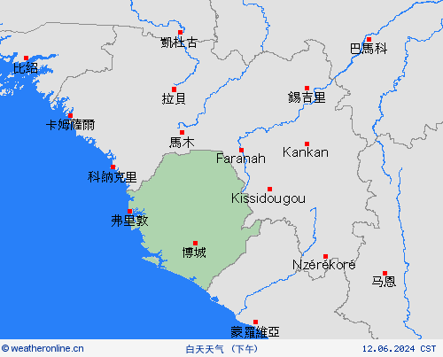一览表 塞拉利昂 非洲 预报图