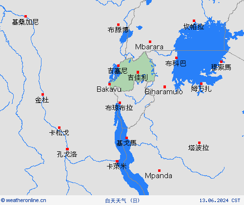 一览表 卢旺达 非洲 预报图