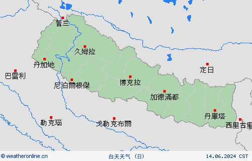 一览表 尼泊尔 亚洲 预报图