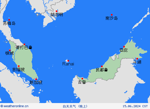 一览表 马来西亚 亚洲 预报图