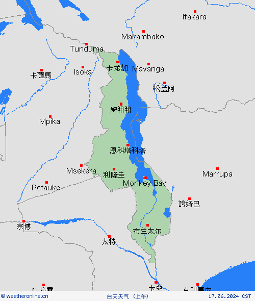 一览表 马拉维 非洲 预报图
